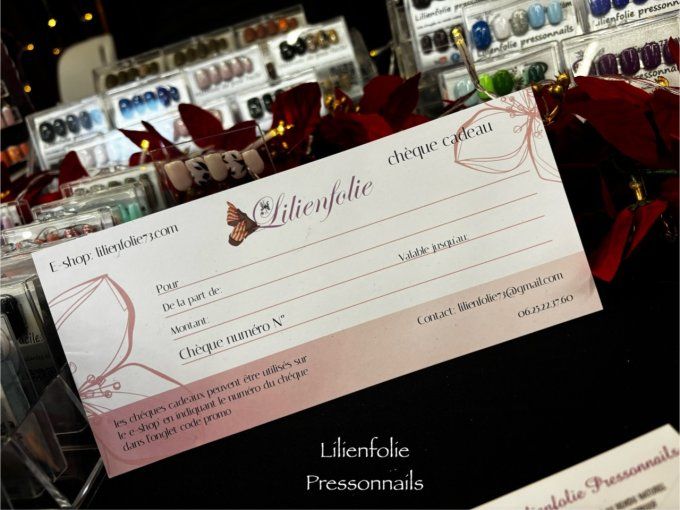 Chèque cadeau valeur de 38€